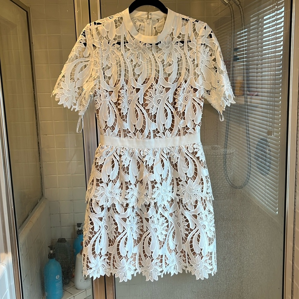 Self-portrait lace mini dress size 6